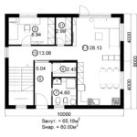 Двухэтажный дом 160/1-3 (1 этаж)
