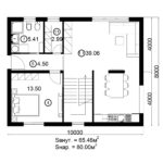 Двухэтажный дом 160/2-2 (1 этаж)