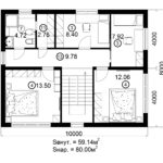 Двухэтажный дом 160/2-5 (2 этаж)