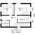 Двухэтажный дом 160/3-1 (2 этаж)