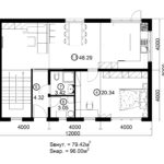 Двухэтажный дом 192/1-2 (1 этаж)