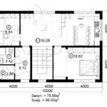 Двухэтажный дом 192М/1-1 (1 этаж)