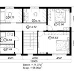 Двухэтажный дом 192М/1-1 (2 этаж)
