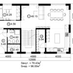 Двухэтажный дом 192М/1-6 (1 этаж)